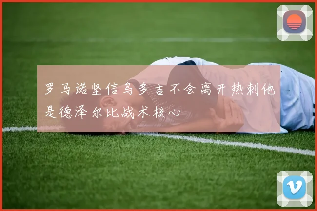 罗马诺坚信乌多吉不会离开热刺他是德泽尔比战术核心